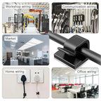 50Pcs Cable Clip Self-Adhesive Cable Organizer Wire Protector Holder For Mouse Headset Wire Storage Desktop Tidy Management Clip