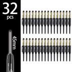 4-60Pcs 45mm Long Nib Head Carpenter Pen Deep Hole Marker Pens Black/Blue/Red/White for Measuring Woodworking Hand Tools