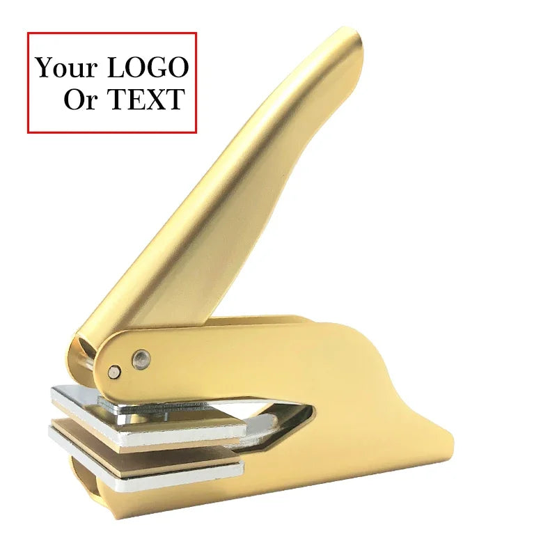 Embosser Stamp Customized Private Logo Customization Library Book Invitation Wedding Embossing Stamp Company Paper Leather Seals