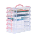 3/6-layer Paintbrush Box Watercolor Detachable Pen Storage Box Color Multi-function Stationery Organizer School Supplies