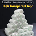 18/12/8mm Transparent Adhesive Tape Pack Tools Stationery Office School Supplies Students Adhesive Tape Packing Present Flower