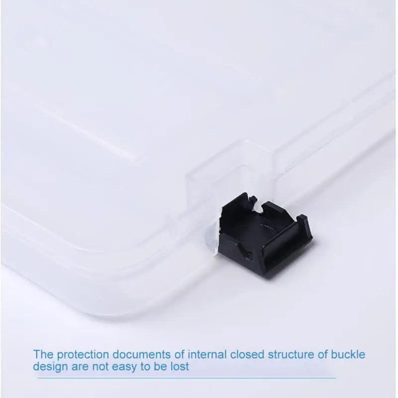 Transparent Thicken A4 File Box Plastic Office Document Sorting Storage Box Buckle Design Book File Archive Seal Boxes Organizer