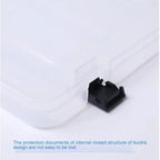 Transparent Thicken A4 File Box Plastic Office Document Sorting Storage Box Buckle Design Book File Archive Seal Boxes Organizer