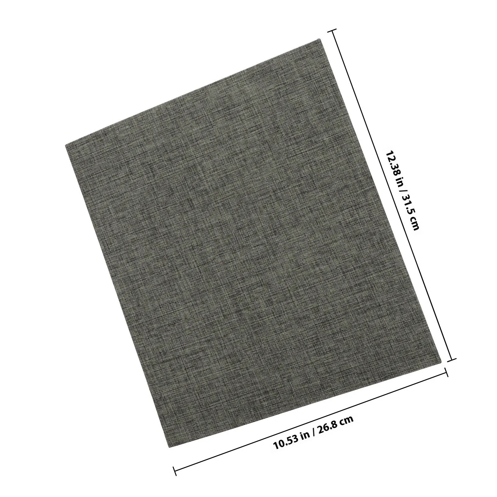 A4 3 Ring Binder Minimalist Design Fabric Hardcover Document Protector for School Office Home Use Paper Page Organizer Report