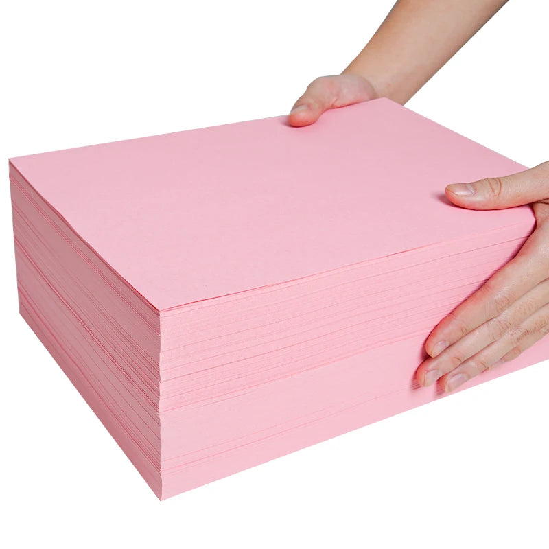 Pink Copy Paper Ppink A4 Paper B5 Printing Paper A5 Color 80G Thickened 140g Gram A3 Color Paper 160G For Handmade Name Brand