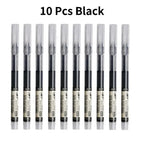 1-20Pcs Needle Type Gel Ink Pens Black/Blue/Red 0.5mm Liquid Ballpoint Pen Students Stationery School Office Writing Tool