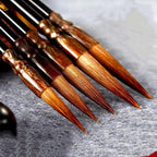 Calligraphy Brush Pen with Gift Box Traditional Chinese Painting Calligraphy Brushes Set Mixed Hair Regular Script Brush Art Pen