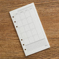 A6 40Sheets Loose Leaf Notebook Refill Spiral Binder Inner Page Grid Blank Line Diary Agenda PlannerSchool Stationery