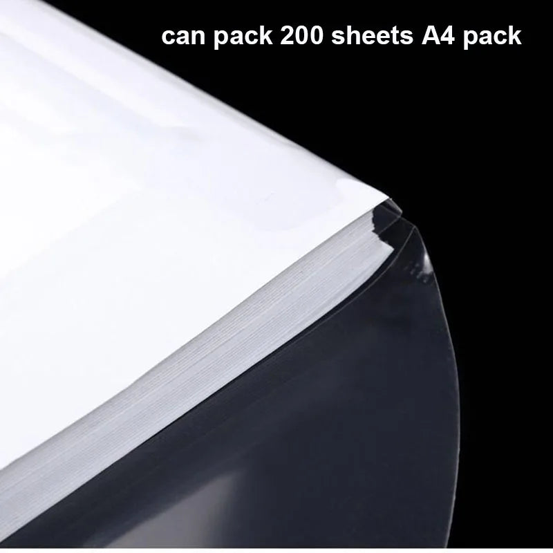 A5 Folder Bag 10Pcs Transparent Plastic Water Resistant File Holder File Paper Office Supplies Documents Sheet Protectors