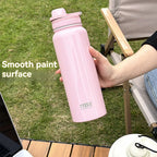 TYESO Stainless Steel Thermal Water Bottle Portable Tumbler Sport Vacuum Flask Keeps Cold and Heat Thermal Mug Car Insulated Cup