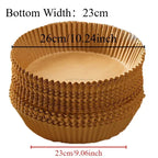 Disposable Round Square Air Fryer Paper Liner Non-Stick Airfryer Baking Paper Kitchen Cooking Accessories