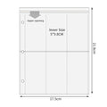 A5 3/7 Ring Binder Transparent Photo Album PP Inner Page Sleeves 1/2/4/6-Grid DIY Photocard Collect Book For 3 4 5 6 7 Inch Card