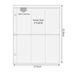 A5 3/7 Ring Binder Transparent Photo Album PP Inner Page Sleeves 1/2/4/6-Grid DIY Photocard Collect Book For 3 4 5 6 7 Inch Card