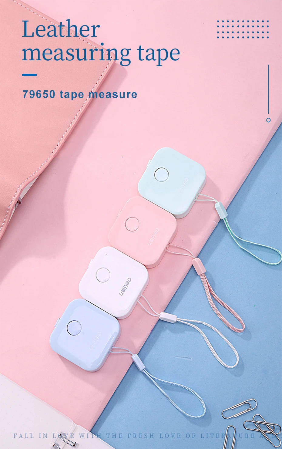 Deli 1.5m 2m Measure Tape Double Scale Body Sewing Flexible Ruler for Kids Aldult Height Waist Measuring Tailor Craft Soft Ruler