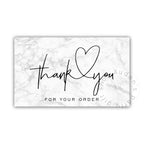 30pcs/pack Pink Thank You Card For Supporting Business Package Decoration "Gorgeous Thanks" Business Card Handmade With Love
