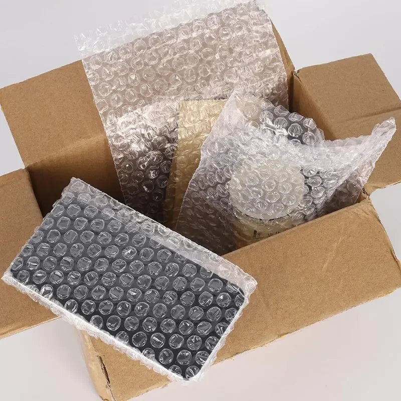 20-100pcs 15x20cm Bubble Mailers Plastic Wrap Envelope White Packing Bags Clear Shockproof Shipping Packaging Bag Film Wholesale