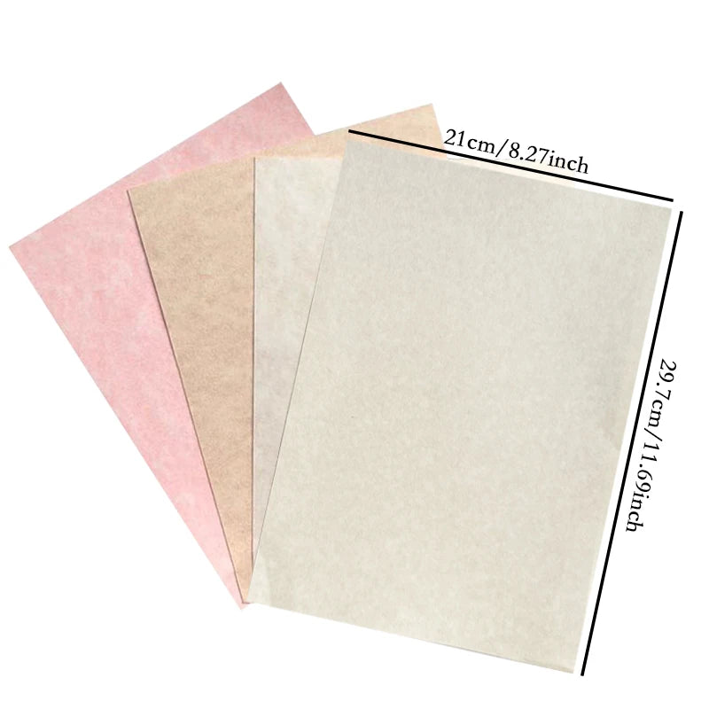 A4 20pcs 100/200G Vintage Retro Parchment Paper Certificate Printing Cover Paper Hand Account Menu Greeting Card DIY Lampshade.