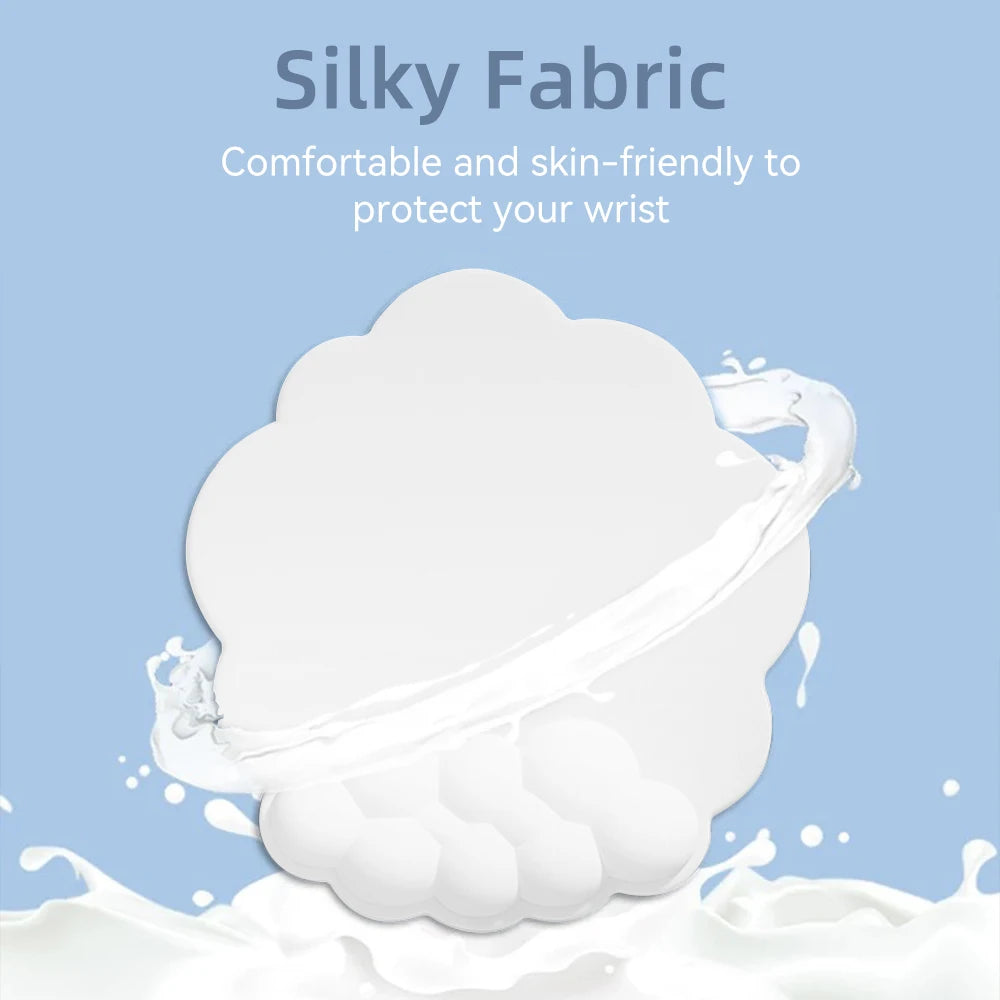 Keyboard Cloud Wrist Rest Pad Anti-Slip Desk Mat Memory Foam Palm Rest Ergonomic Mouse Pad Typing Wrist Rest for Office