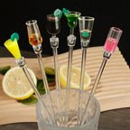 Clear Acrylic Cocktail Stirrers, Drink Mixing Spoon Sticks, Bar Coffee Stirring Rods for Home, Cafe, Restaurant & Party Use