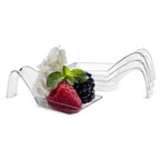 20pcs Plastic Appetizer Spoons Small Catering Dessert Tasting Dishes Disposable,Desserts Cakes Jelly Ice Cream Dipping Sauces