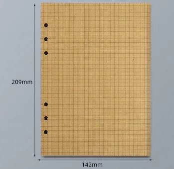 2026Colored A5 A6 Loose Leaf Notebook Refill Spiral Binder Inner Page Weekly Monthly To Do Line Dot Grid Inside Paper Stationery