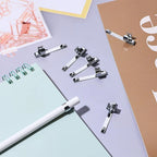 Metal Pencil Clips Slide On Pencil Pocket Clips Snap In, Pencil Holder Clip Metal Hangable Portable Pencil Clips, 60 Pcs