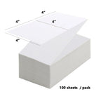 4*4'*100 Sheets Adhesive Shipping Label Waterproof Thermal Label Thermal Transfer Label Sticker Small Ticket Paper