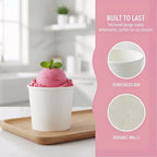 10Pcs Disposable Ice Cream Cup Dessert Cake Paper Cup Shaved Ice Yogurt Bowl Food Grade Tiramisu Dessert Pulp Cups
