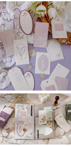 30Pcs Colorful Flower Plant Texture Card Stock Craft Paper Junk Journal Ephemera Forest Leaf Scrapbooking Material Paper Pack