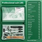 College student drawing tool set Professional construction engineering Combination assembly drawing  geometry set for school