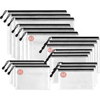 Mesh Zipper Storage Bag Document Bag Waterproof File Pouch Folders School Office Supplies Cosmetic Makeup Bags A3/A4/A5/A6