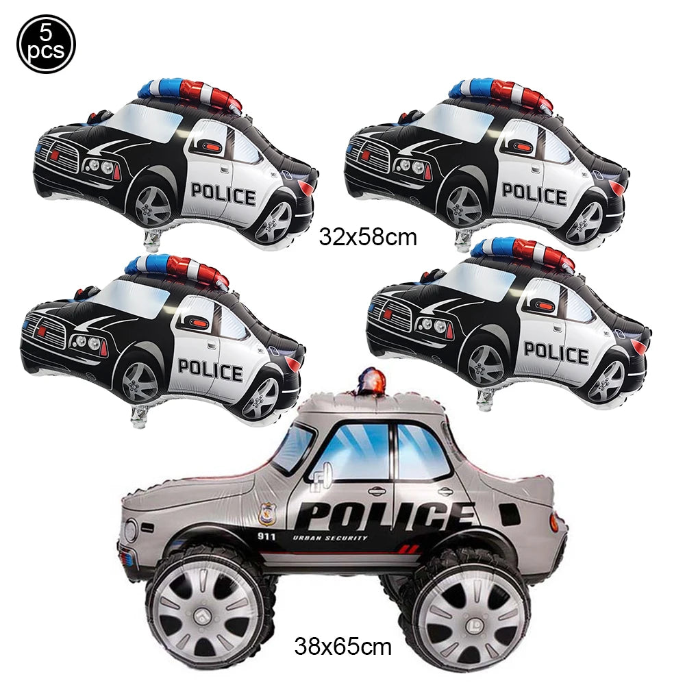 Police Party Plates Napkins Police Birthday Party Tableware Set Police Officer Car Party Decorations Favors Police Theme Party