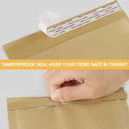 50/40/30/20/10X Kraft Bubble Mailers Envelopes Bags Yellow Seal Adhesive Shipping Bag Waterproof Mailing Business Gift Packaging