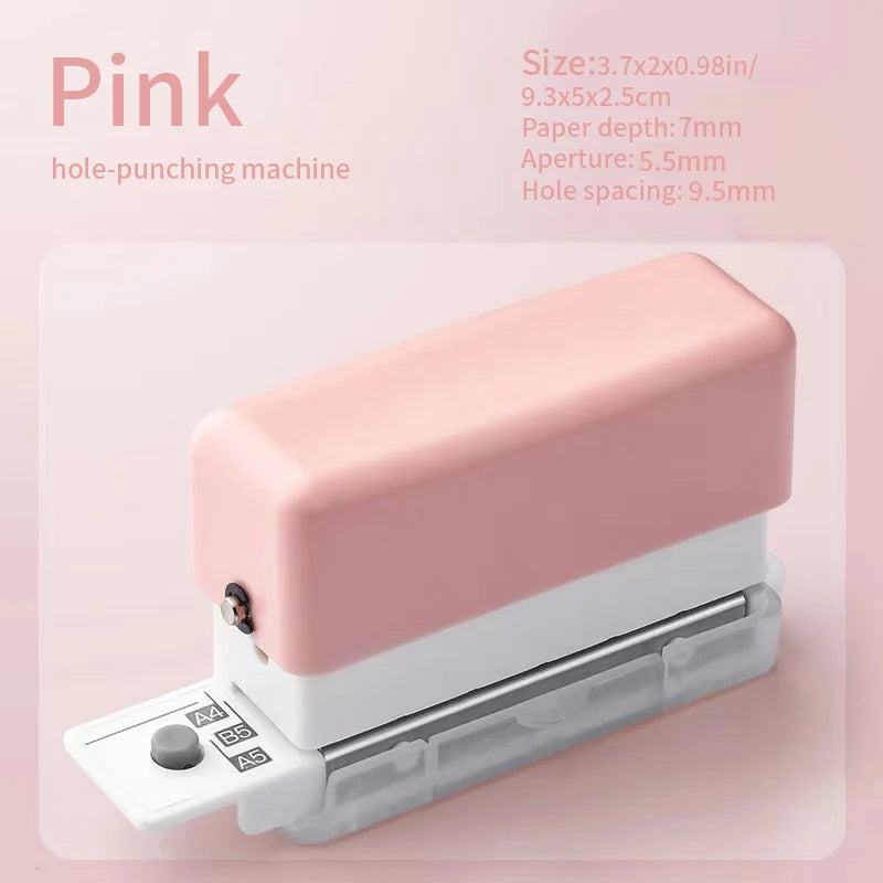 New 6 Holes Hole Puncher A4 A5 B5 Loose Leaf Paper Hole Punch Standard Hole Punch DIY Office Binding Tool Office School Supplies