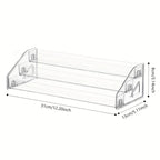 Clear Acrylic Card Display Stand Rack Shelf Organizer for PSA Trading Baseball Cards - Durable, Card Storage Organizer