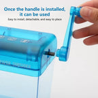Paper Shredder Documents Paper Cutting Tool A6 Paper Mini Hand Crank Shredder Portable For Receipts Bills Portrait Home Office
