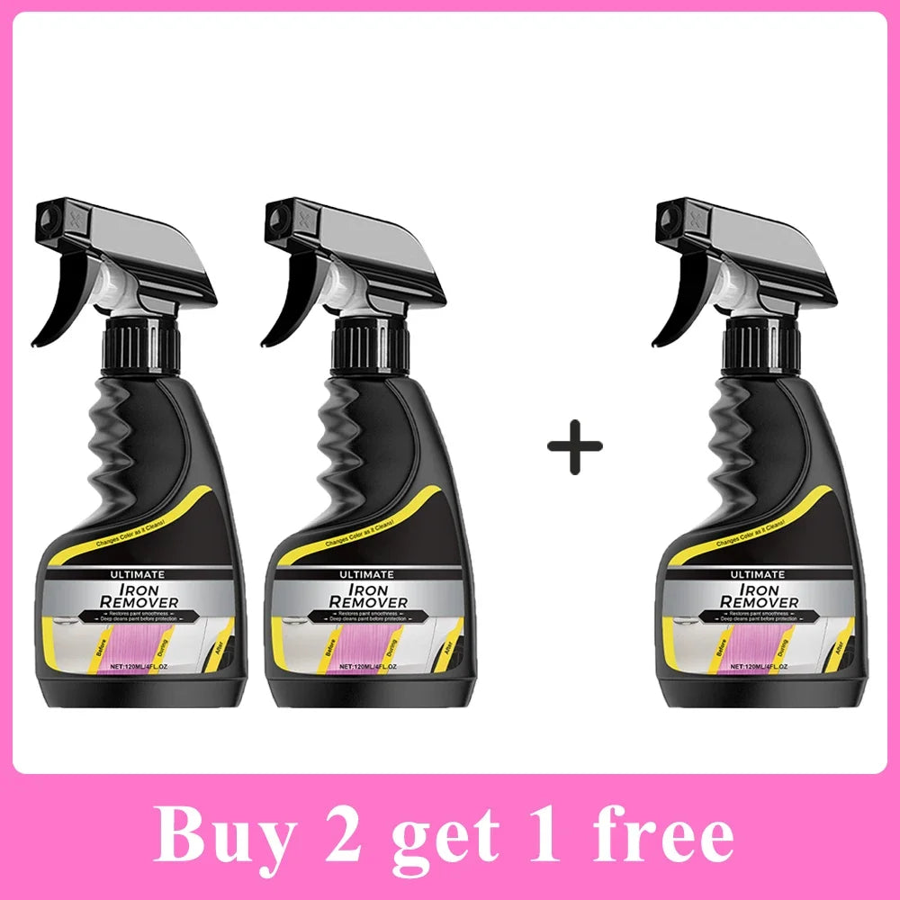 Car rust remover car wheel care quick remover car exhaust pipe rust removal spray cleaning metal iron powder
