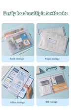 5/10/20/30PCS Mesh Zipper Pouch Document Bag Waterproof Zip File Folders A4 A5 Size Office School Supplies Document Storage Bags