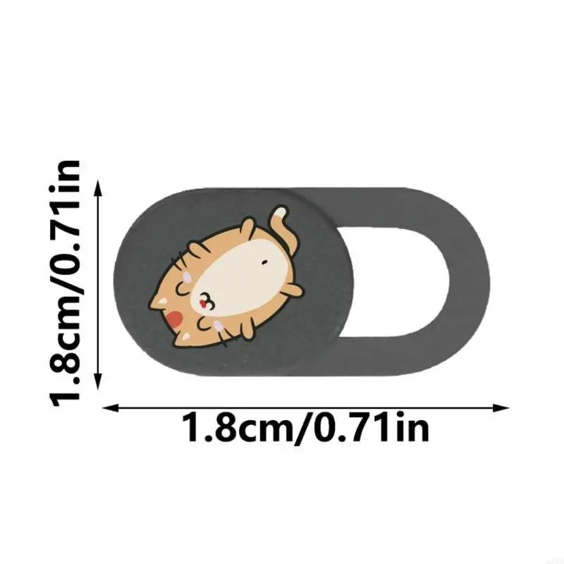 3pcs Camera Cover Webcam Cover Slide Web Camera Privacy Protector Sticker Cartoon Kitten Camera Cover for Laptop