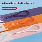 Universal Adjustable Mobile Phone Lanyard Short Wrist Strap with Self-locking Anti-drop Design Durable Polyester Phone Strap
