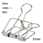 2-10 Pcs Paper Clip Sliver Rose Gold Binder Clips Page Holder Office Study Binder Clips Photo Clamp Office School Desk Organizer