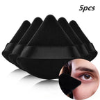 Reusable Black Triangle Velvet Powder Puff Soft Facial Blending Sponge, Multipurpose Foundation Cosmetic Sponge for Daily Makeup