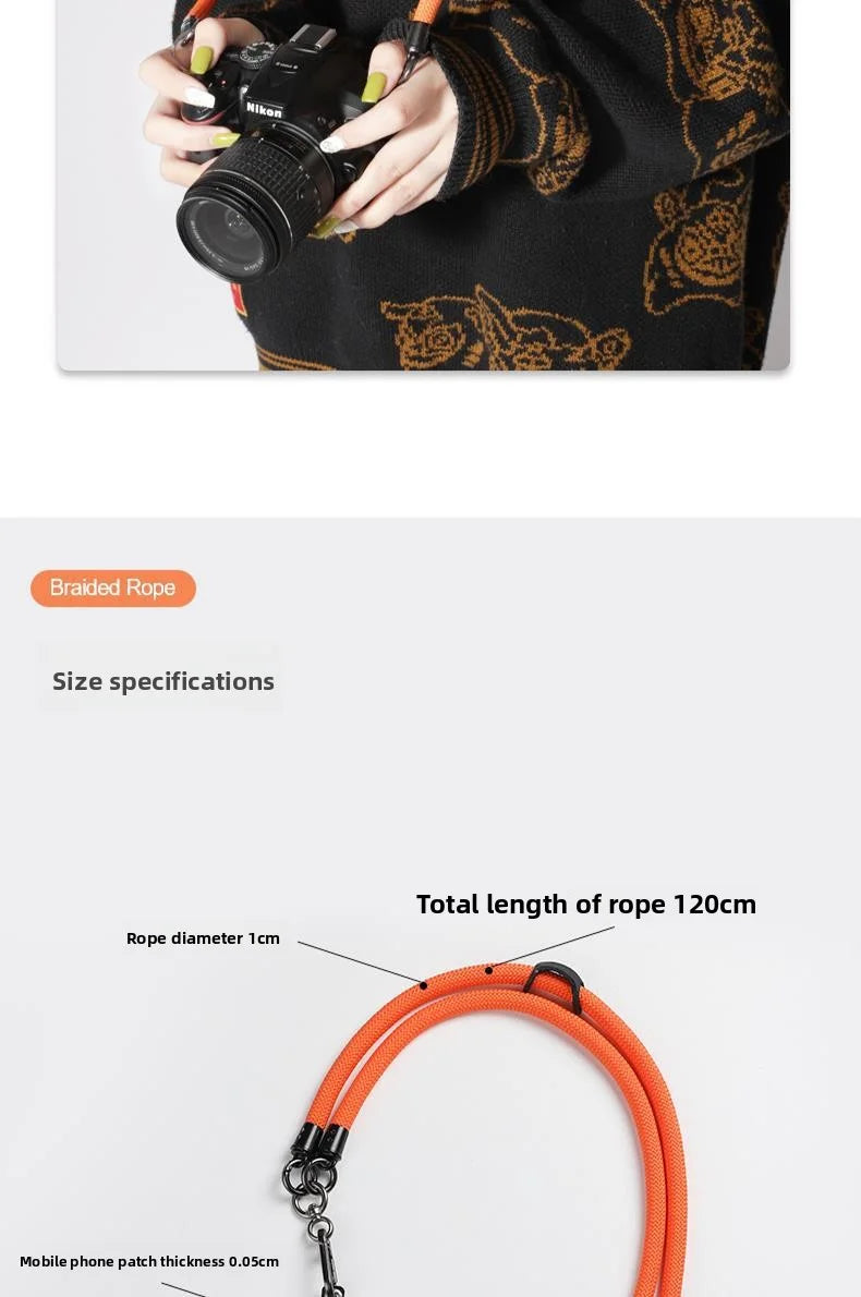 Adjustable Phone Lanyard Detachable Neck Cord Universal Crossbody Strap for Mobile Phone Case Lanyards Thickness 8mm