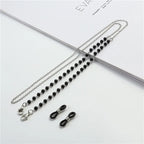 Fashion Reading Glasses Chain Pearl Flower Glasses Hanging Rope Anti-Lost Eyewear Mask Lanyard Women Sunglasses Glasses Chain