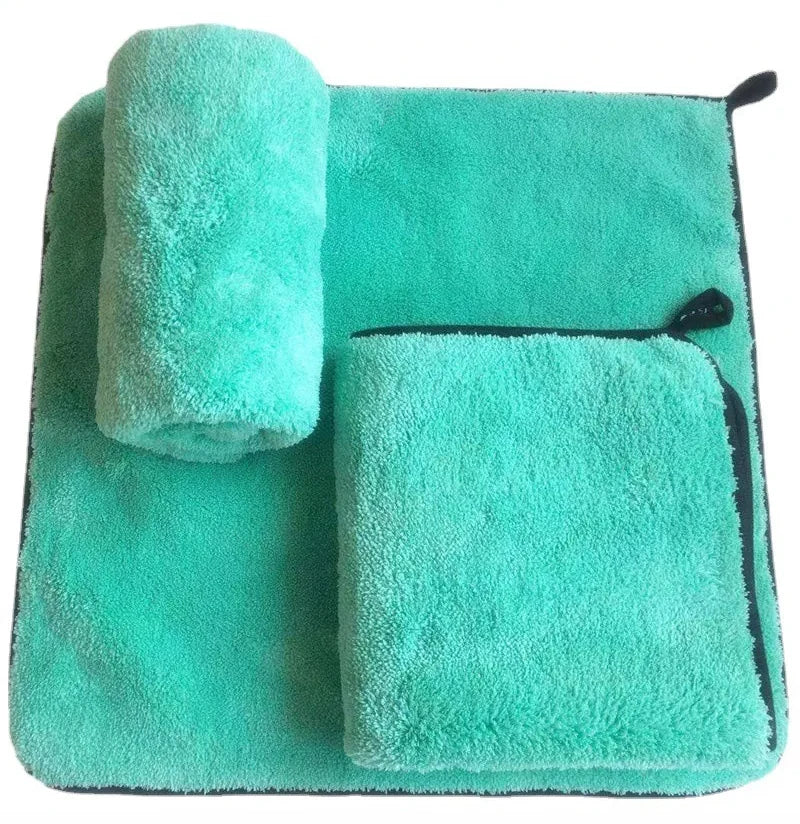 Coral Velvet Towel 80/20 Polyester Brocade Microfiber Long Hair Self-Weight Water Collection Polishing Towel 1200 Grams Of Pumi