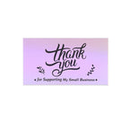 50 Pcs Thank You For Supporting My Small Business Reflective Laser Appreciate Cards Greeting Postcard For Online Retail Shopping