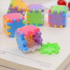 Kawaii Creative Blocks Pencil Sharpener Stationery School Office Supplies Novelty Gift Cube Funny