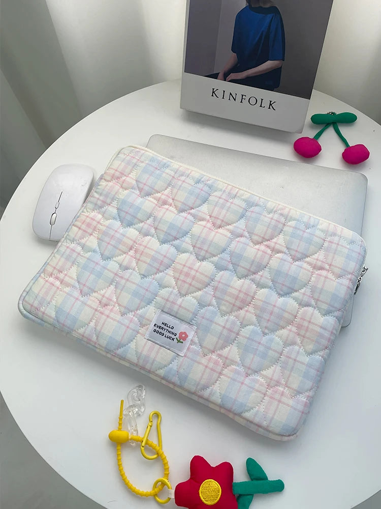 Cute Laptop Sleeves 13.3 14 15 15.6 Inch For Macbook Tablet Sleeve Bag For IPad Pro9.7 10.2 11 Air3 4 10.5 10.9 XiaoMi Samsung