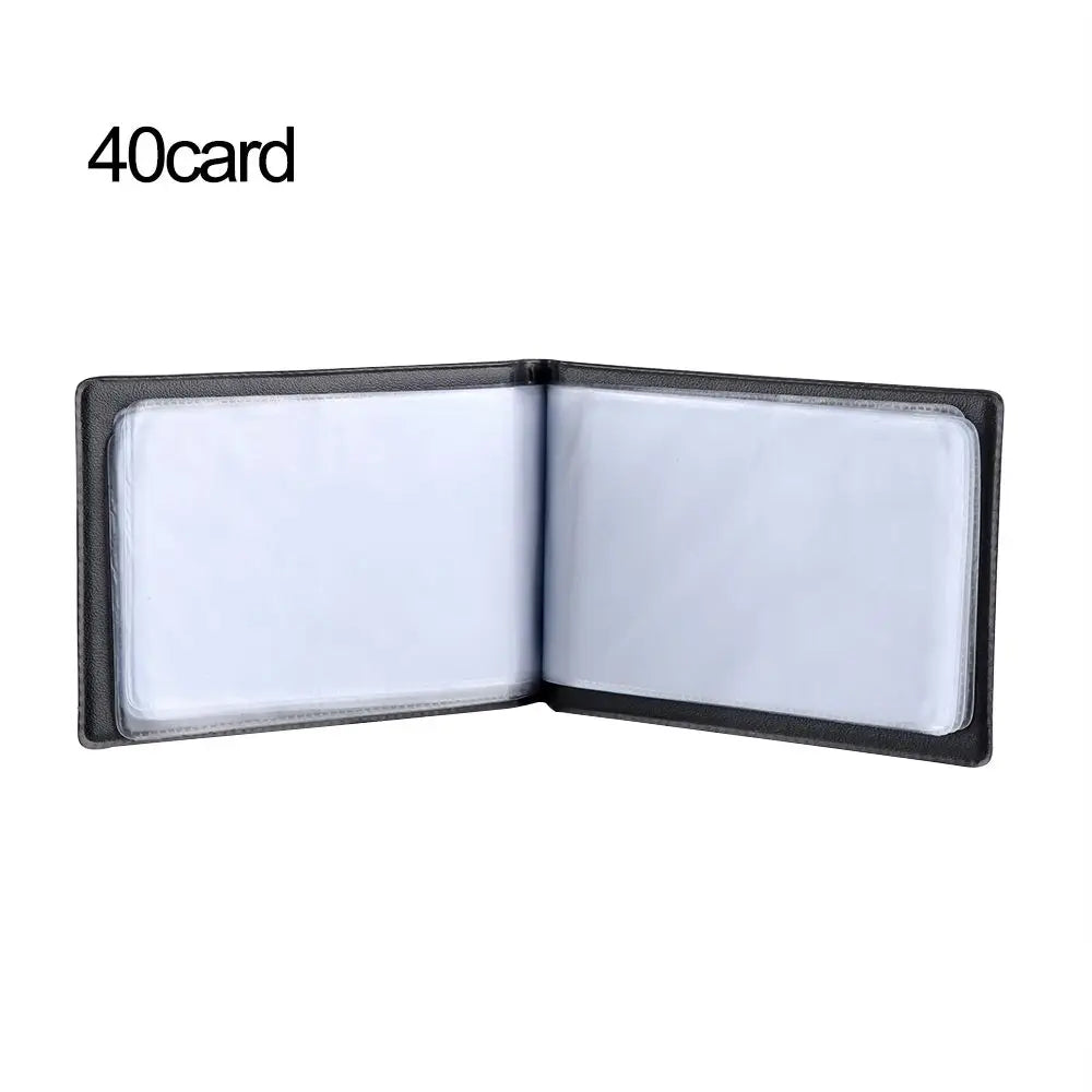 Artificial Leather 40/120/180/240/300 Cards ID Credit Card Holder Book Case Organizer Business  Cards ID Credit Card Holder Case