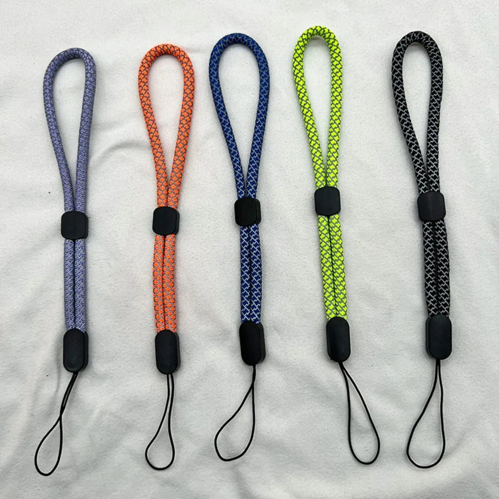 Reflective Adjustable Mobile Phone Strap Wrist Lanyard for IPhone USB Flash Drives Keys Keychains Camera Key Car Wholesale